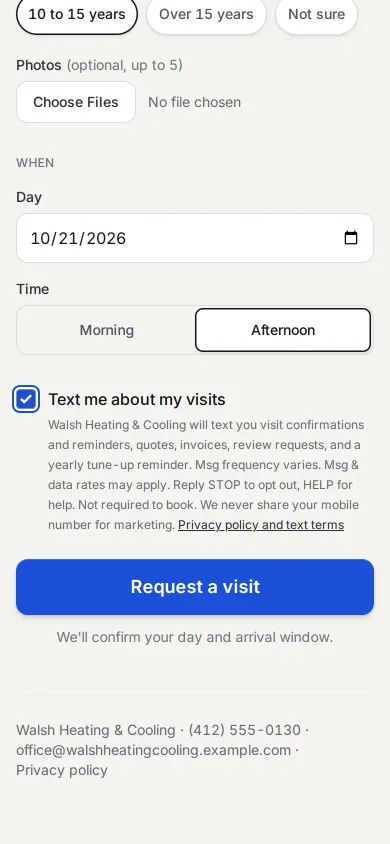A day, and a yes to texts